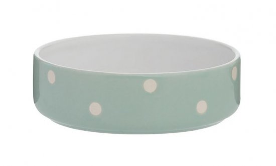 Mason Cash Polka Dot Sage Pet bowl - 13cm