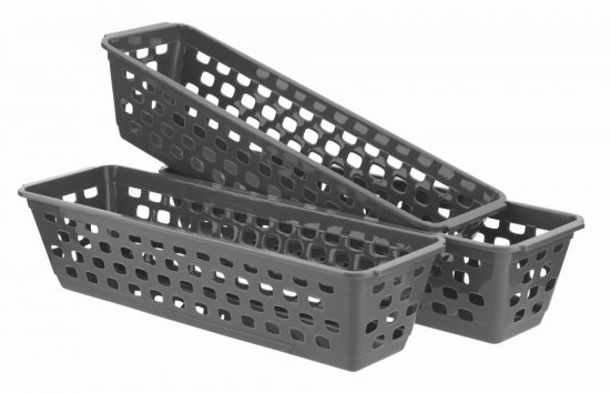 Zoom 3pk Long Rectanglar Basket