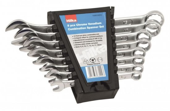 Hilka 8 pce Combination Spanner Metric