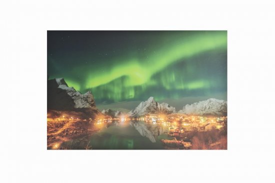 Jingles Canvas with Colour Changing LED 40 x 60cm - Northern Lights