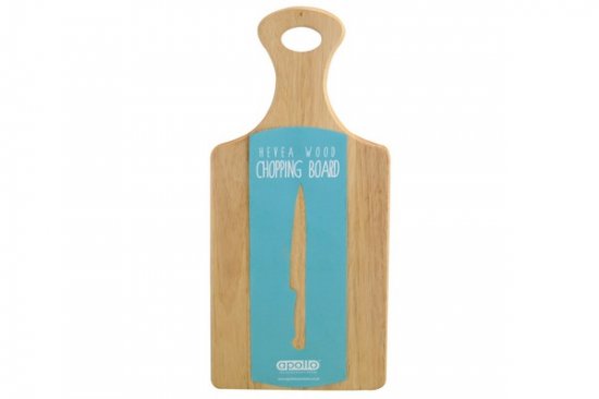 Apollo Housewares Rubber Wood Paddle Chopping Board