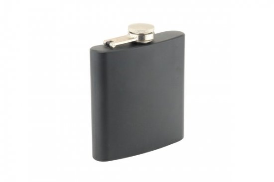 Stainless Steel Hip Flask 6oz( BLACK)