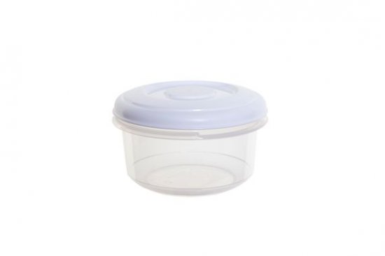 Whitefurze 0.1L Round Food Container - White Lid