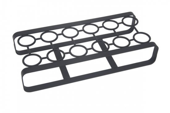 Apollo Black Flat Iron Metal Egg Rack