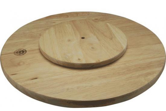 Apollo Housewares Rubber Wood Lazy Susan 35cm