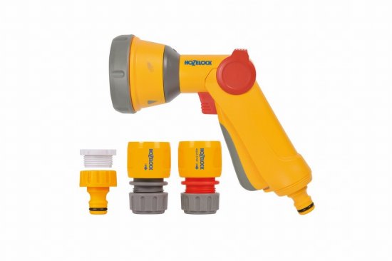 Hozelock Multi Spray Soft Touch Gun & Fittings Set