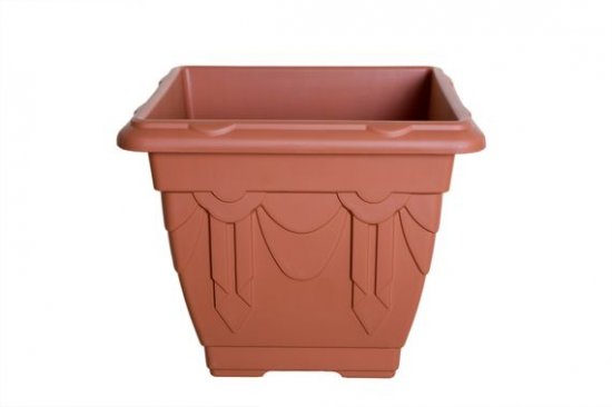 Whitefurze 30cm Square Venetian Planter - Terracotta