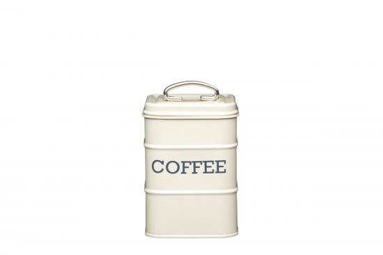 living nostalgia coffee canister 11 x 17cm cream