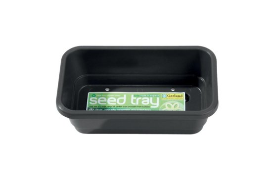 Mini Seed Tray Black with Holes