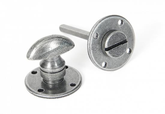 Pewter Round Bathroom Thumbturn