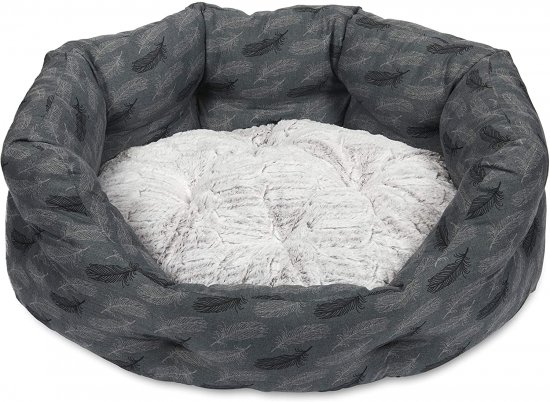 Petface Feather Oval Dog Bed Small