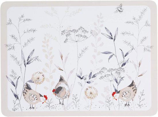 Price & Kensington Country Hens Set Of 4 Placemats