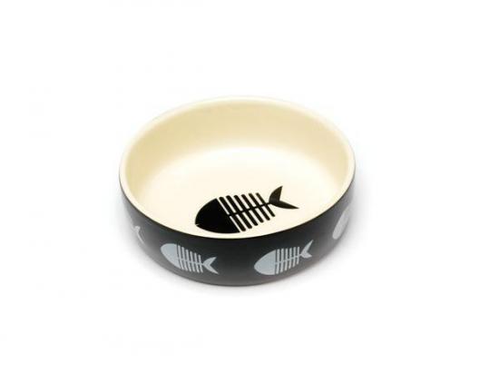 Petface Ceramic Cat Bowl - Fish