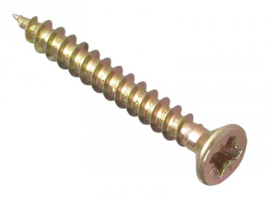 ForgeFix Multi-Purpose Pozi Compatible Screw CSK ST ZYP 3.5 x 35mm (Box of 200)