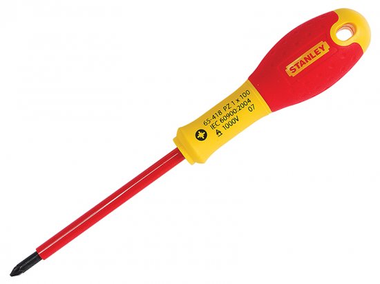 Stanley FatMax Insulated Screwdriver Pozi Tip PZ1 100mm