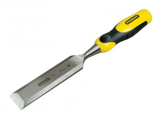 Stanley Tools DYNAGRIP Bevel Edge Chisel with Strike Cap 38mm (1.1/2in)