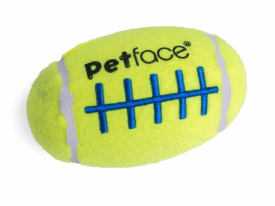 Petface Squeaky Rugby Tennis Ball