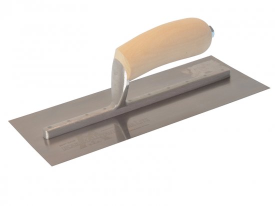 Marshalltown MXS1SS Plasterer's Finishing Trowel Stainless Steel Wooden Handle 11 x 4.1/2in