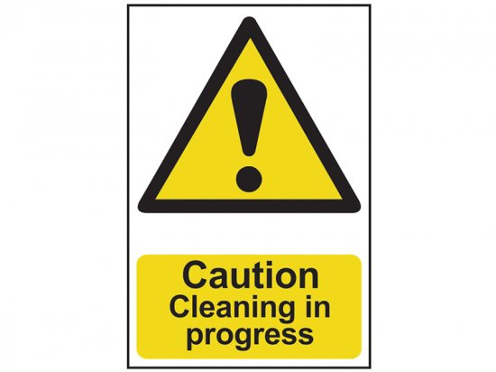 Scan PVC Sign 200 x 300mm - Caution Cleaning In Progress