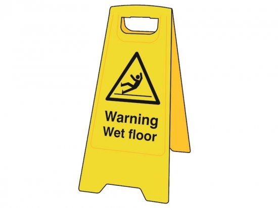 Scan Heavy Duty 'A' Board Sign - Warning Wet Floor