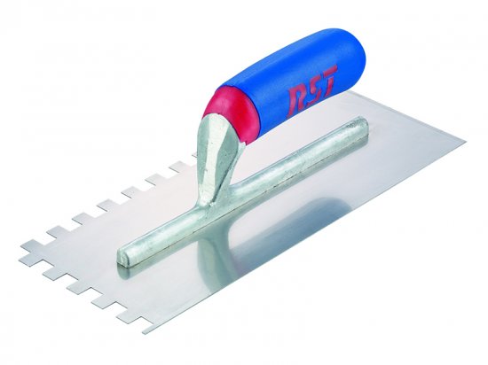 R.S.T. Notched Trowel Square 10mm Soft Touch Handle 11 x 4.1/2in