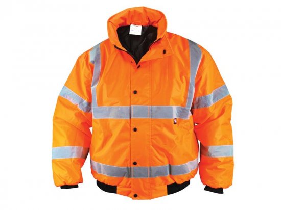 Scan Hi-Vis Orange Bomber Jacket - Various Sizes