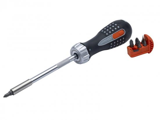 Bahco 808050 Ratchet Screwdriver & 6 Bits