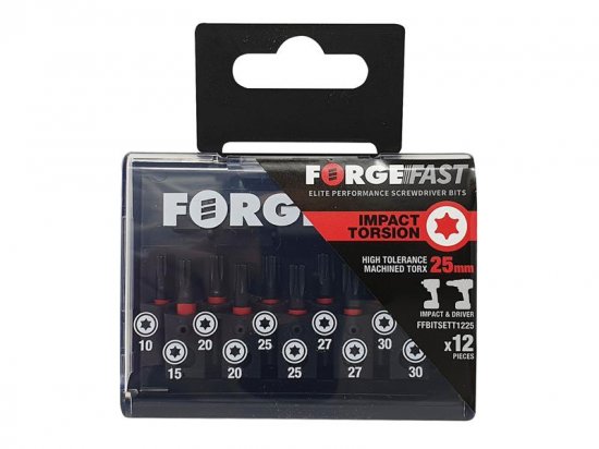ForgeFix ForgeFast TORX Compatible Impact Bit Set 12 Piece