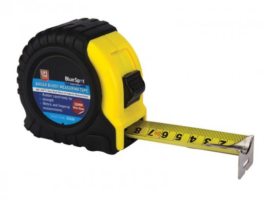 BlueSpot Tools Broad Buddy Pocket Tape 8m/26ft (Width 32mm)