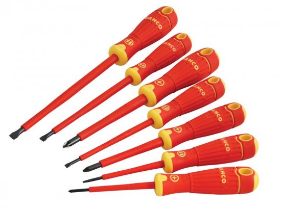 Bahco BAHCOFIT Insulated Screwdriver Set 7 Piece