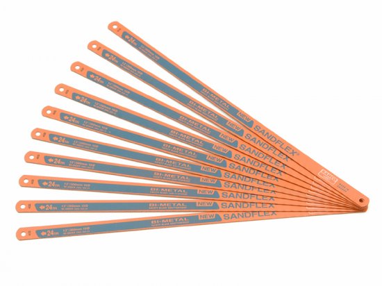 Bahco 3906 Sandflex Hacksaw Blades 300mm (12in) x 24 TPI (Pack 10)