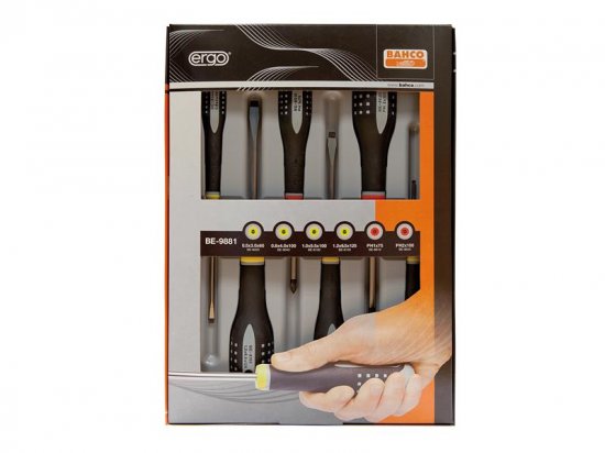 Bahco BE-9881 ERGO Screwdriver Set 6 Piece