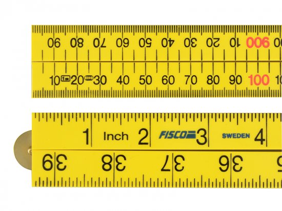 Fisco Yellow ABS Nylon Rule 1m / 39in