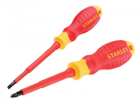 Stanley Tools FatMax VDE Insulated Screwdriver Set, 2 Piece