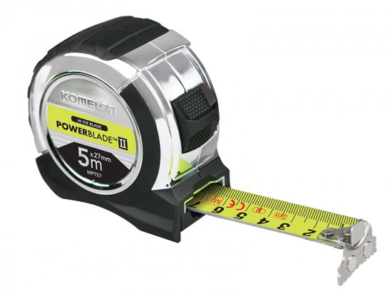 Komelon PowerBlade II Pocket Tape 5m (Width 27mm) (Metric only)