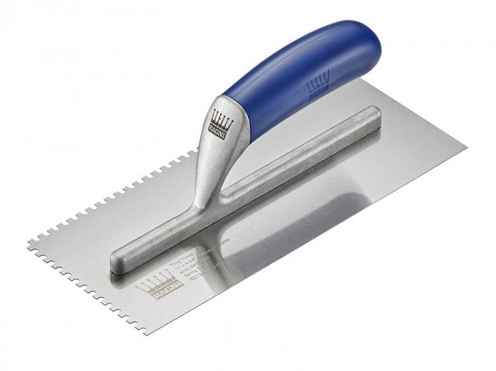 Ragni R319-4 Tiler's Trowel U 4mm Notches Edge Plastic Handle 11 x 4.3/4in