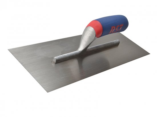 R.S.T. Plasterer's Finishing Trowel Carbon Steel Soft Touch Handle 13 x 4.1/2in