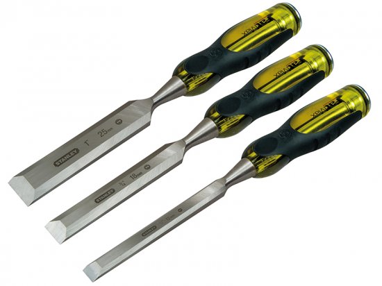 Stanley Tools FatMax Bevel Edge Chisel with Thru Tang Set, 3 Piece