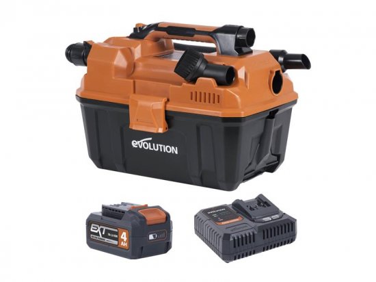 Evolution R11VAC4 Wet & Dry Vacuum 18V 1 x 4.0Ah Li-ion