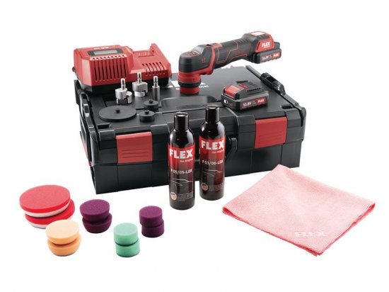 Flex Power Tools PXE 80 10.8-EC/2.5 P Spot Polisher Set 10.8V 2 x 2.5Ah Li-ion