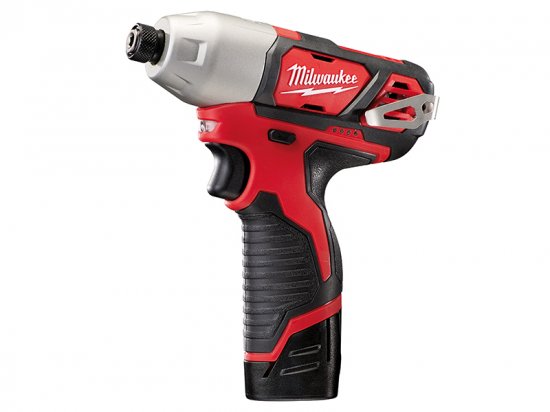 Milwaukee M12 BID-202C Sub Compact 1/4in Impact Driver 12V 2 x 2.0Ah Li-ion