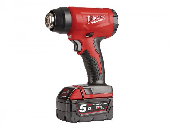 Milwaukee M18 BHG-502 Cordless Heat Gun 18V 2 x 5.0Ah Li-ion