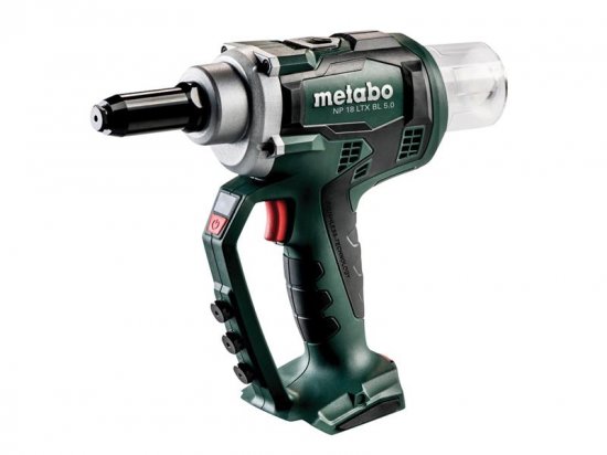 Metabo NP 18 LTX BL 5.0 Brushless Rivet Gun + metaBOX 18V Bare Unit