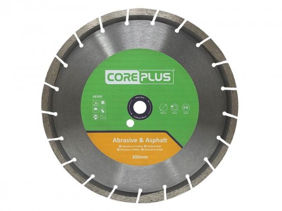 CorePlus AB300 Abrasive & Asphalt Diamond Blade 300mm