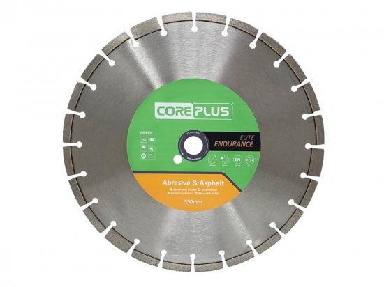 CorePlus AB350E Elite Abrasive & Asphalt Diamond Blade 350mm