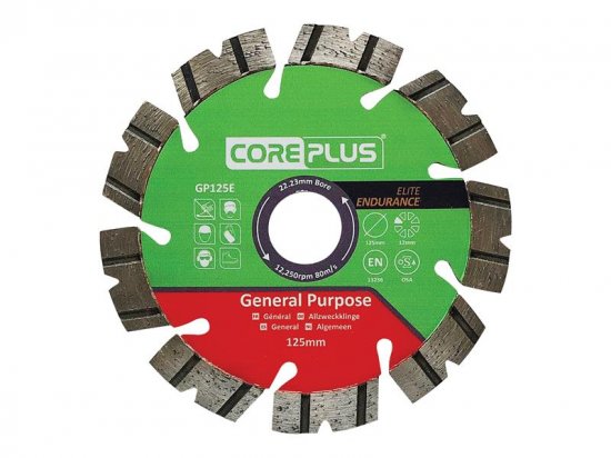 CorePlus GP125E Elite General-Purpose Diamond Blade 125mm