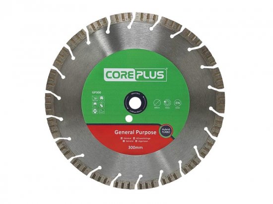 CorePlus GP300 General-Purpose Hybrid Turbo Diamond Blade 300mm