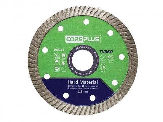 CorePlus HM115 Hard Material Turbo Diamond Blade 115mm