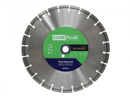 CorePlus HM350E Elite Hard Material Turbo Diamond Blade 350mm