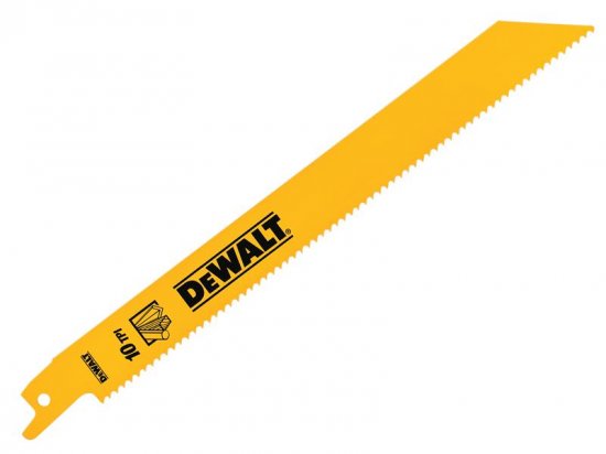 DeWalt Bi-Metal General Purpose Reciprocating Blade 203mm x 10 TPI (Pack 5)